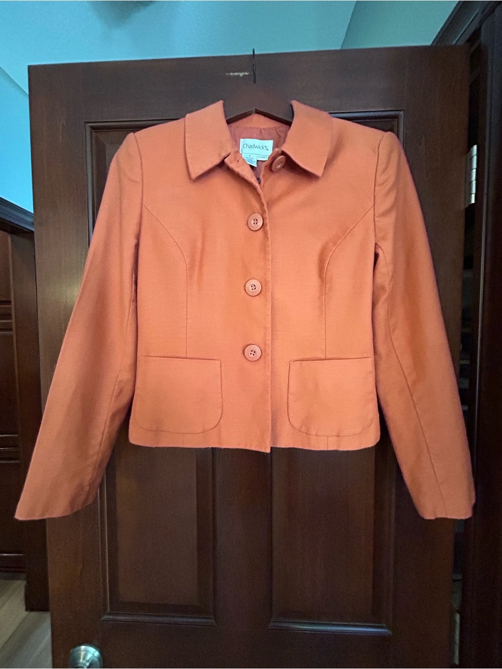 Vintage 100% Wool Blazer Jacket Size 8
Chadwick’s
